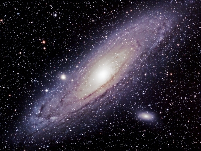 Andromeda Galaxie M31 aufgenommen von Peter Stättmayer an der Volkssternwarte
