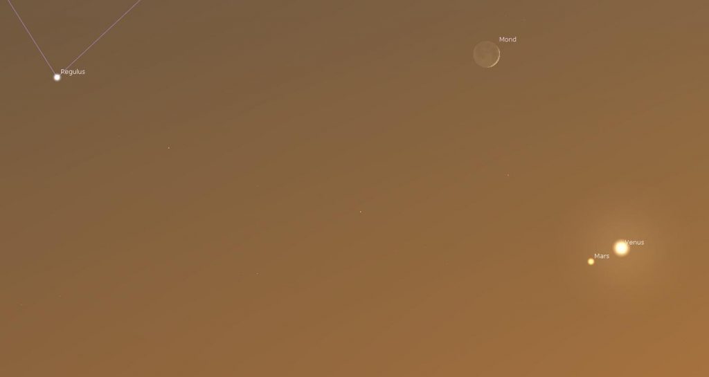 Venus trifft Mars Juli 2021