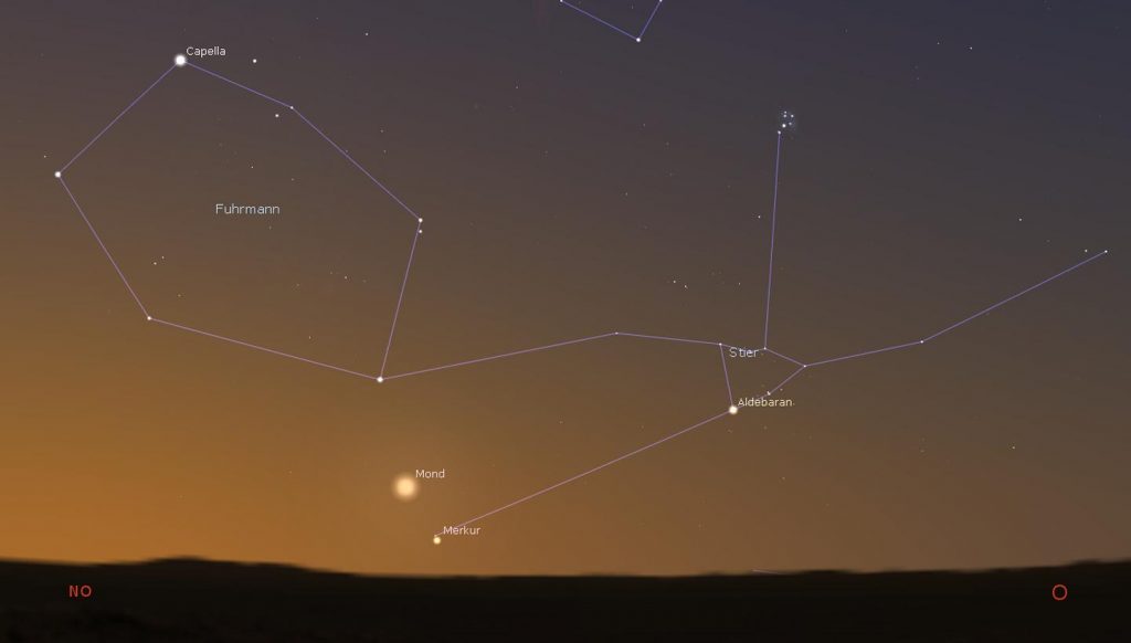 Merkur am Morgenhimmel Juli 2021